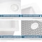 Ruvati 27 x 18 inch Granite Composite Undermount Single Bowl Kitchen Sink Arctic White RVG2027WH - alternate 6